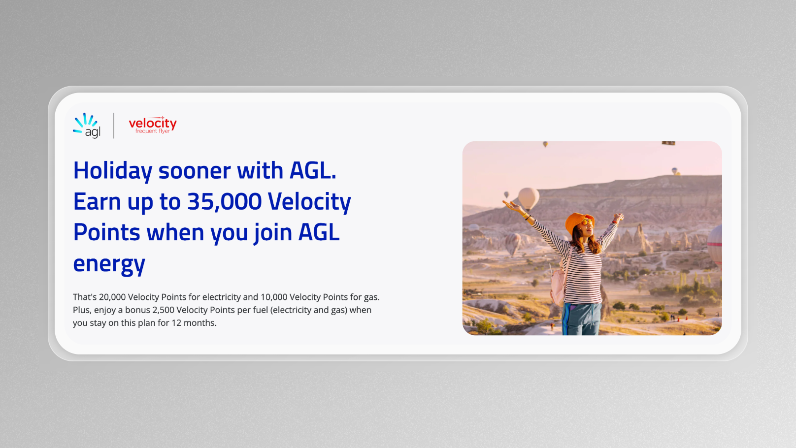 35,000 Velocity Points For Switching To AGL Energy