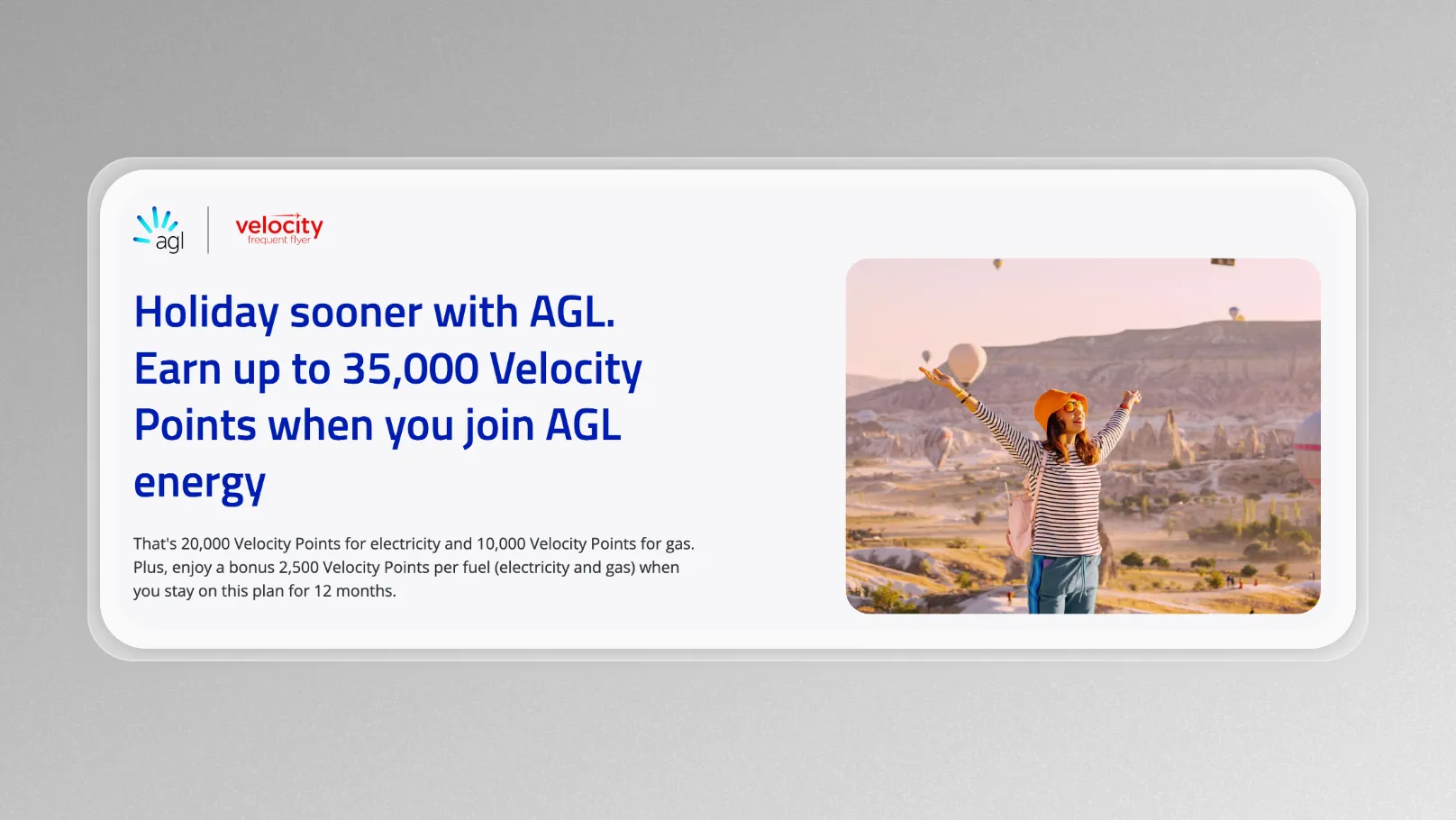 35,000 Velocity Points For Switching To AGL Energy