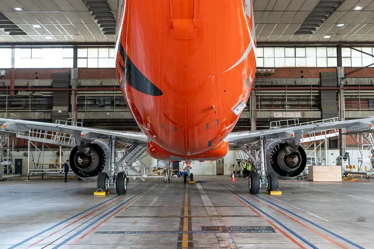 First Jetstar A320neo At Melbourne Hanger