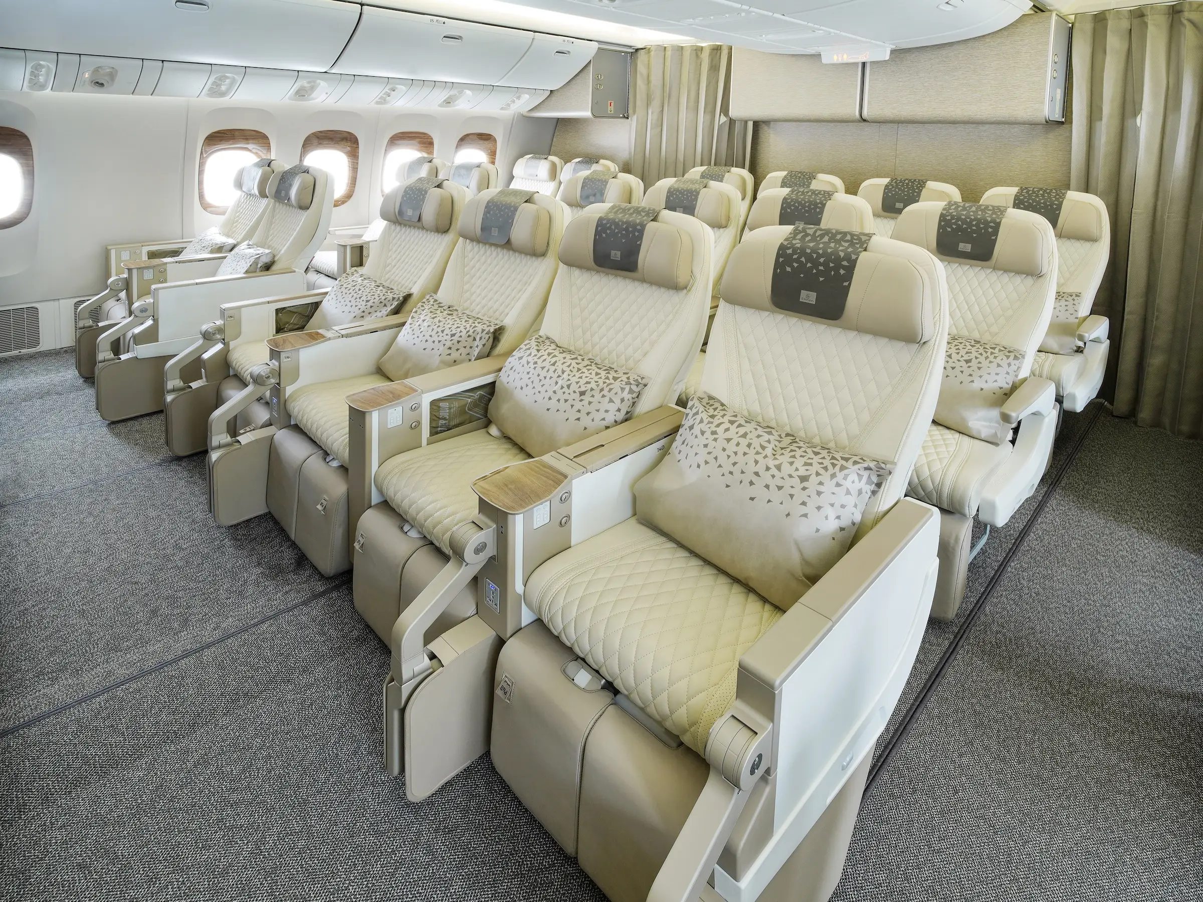 Emirates Boeing 777-300ER Premium Economy Cabin