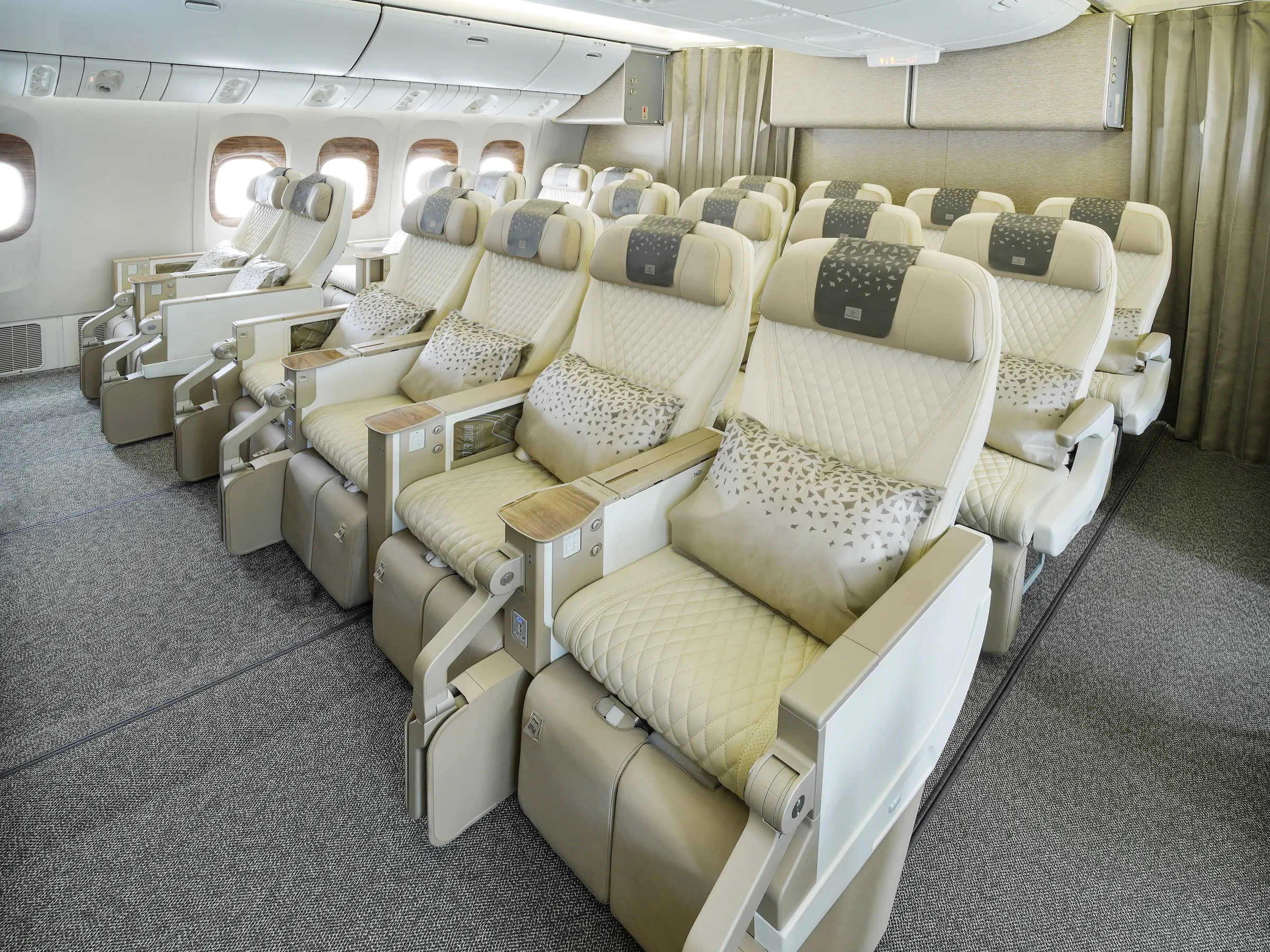 Emirates Boeing 777-300ER Premium Economy Cabin
