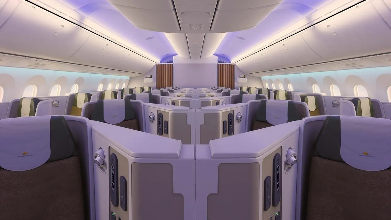 Business class on the Vietnam Airlines 787-9 Dreamliner