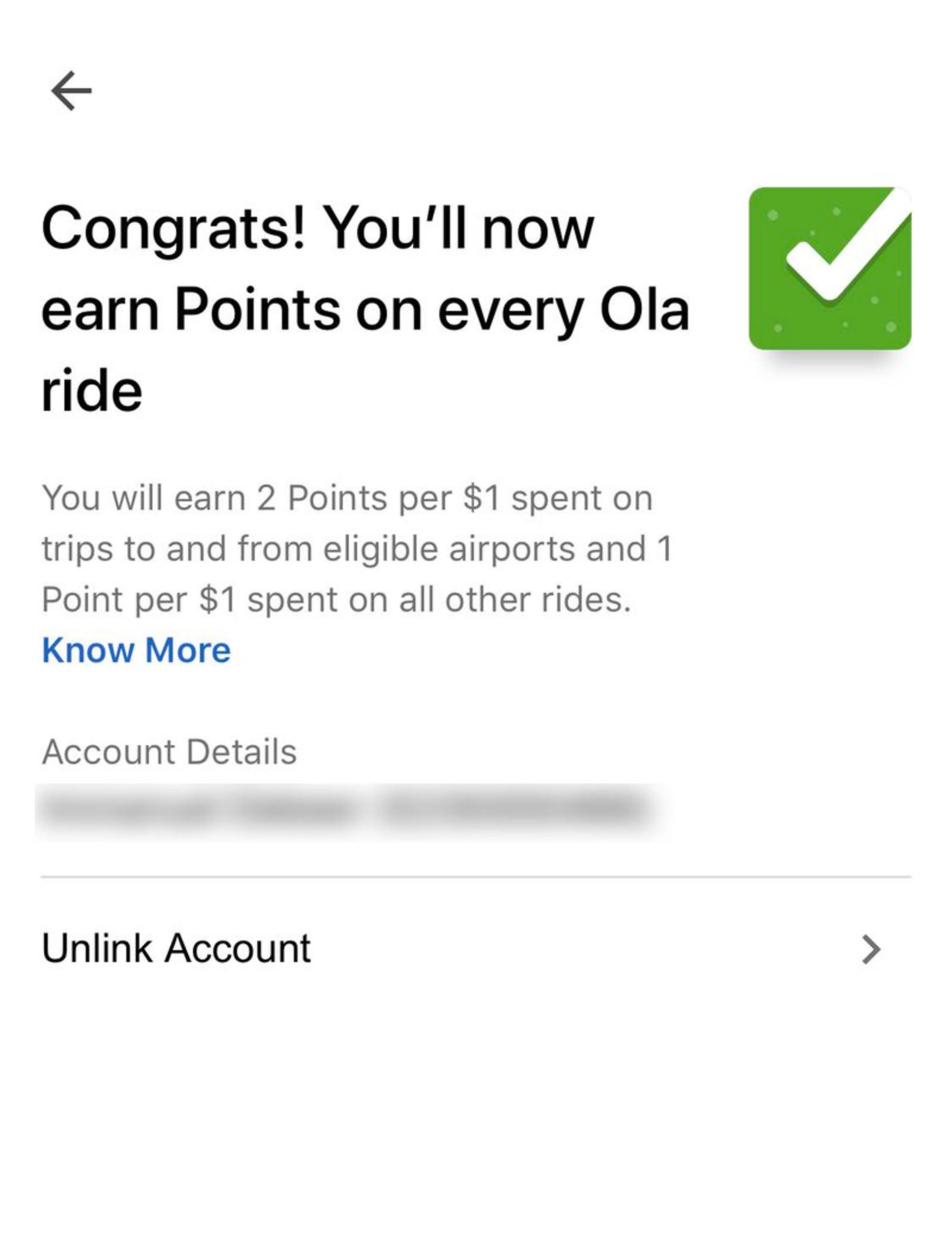 Earn Velocity Points On All Ola Rides Points