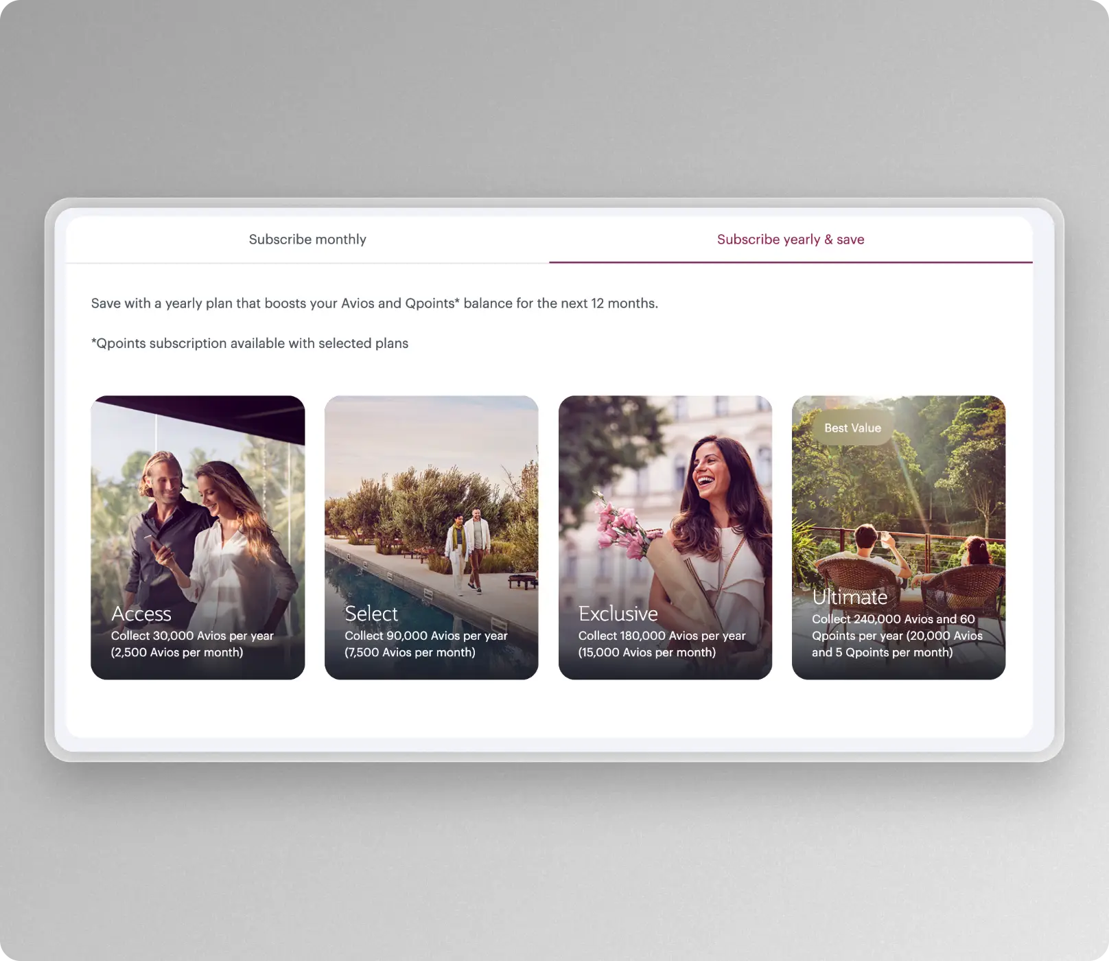 qatar airways privilege club pro sub