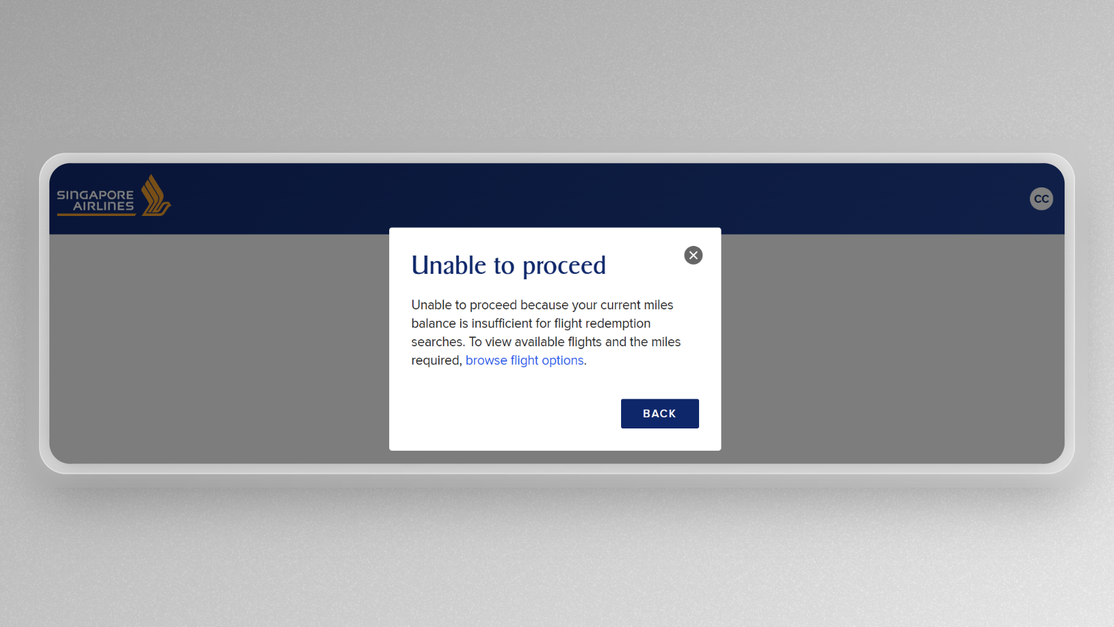 KrisFlyer locks down award flight searches