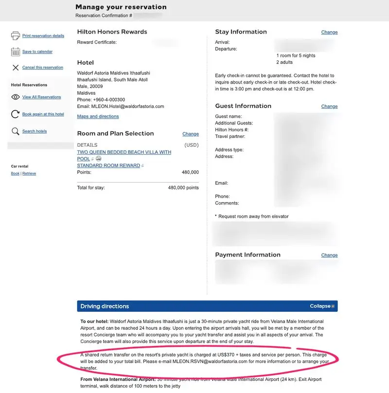 How I booked Waldorf Astoria Maldives For $2400 instead of $14000 Manage Reservation