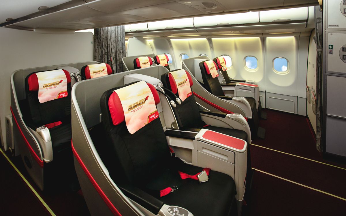 Vietjet's sloping business class on the A330