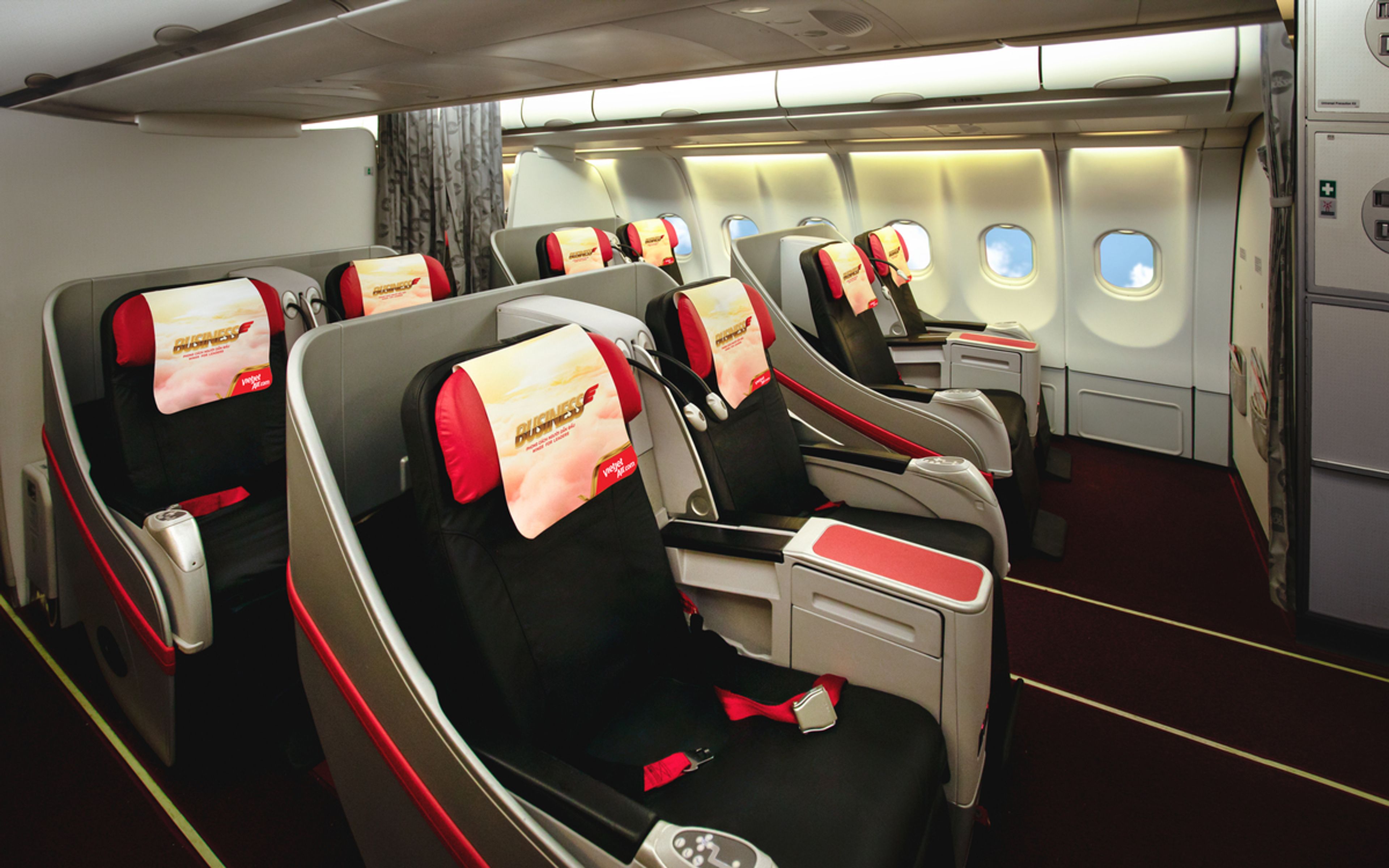 Vietjet's sloping business class on the A330