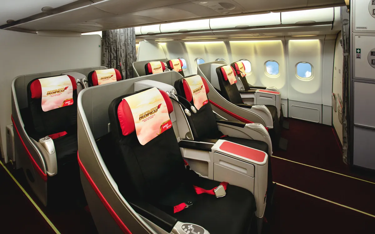 Vietjet's sloping business class on the A330