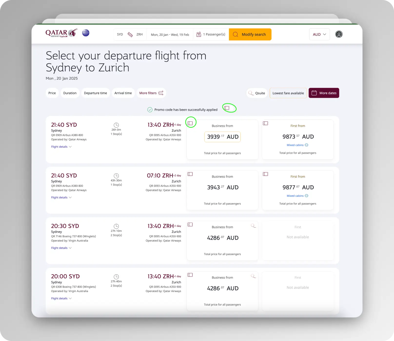 how to access Qatar Airways black friday deals