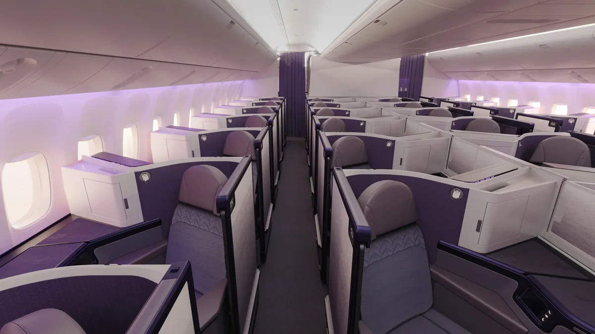 Air New Zealand new B777 business class seat