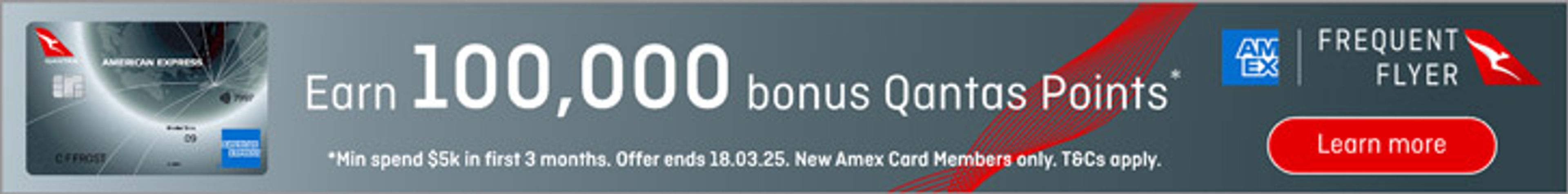 Qantas Amex Ultimate 100k Points Promotion