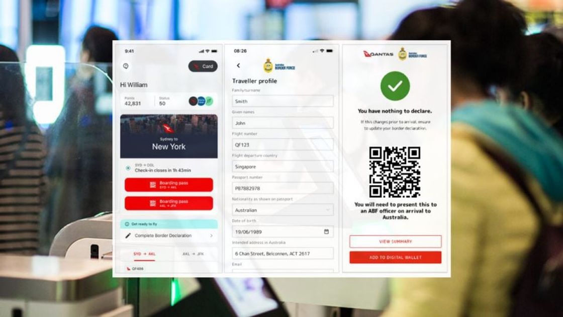 Qantas Will Trial Digital Incoming Passenger Cards