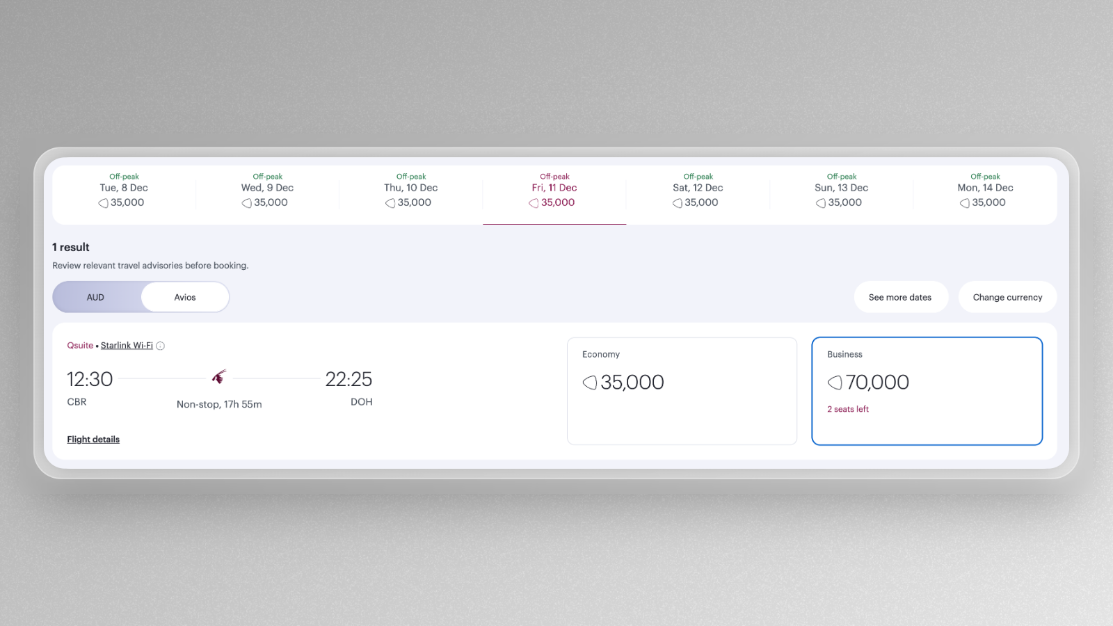 How To Book Qatar’s Canberra Flights With Points