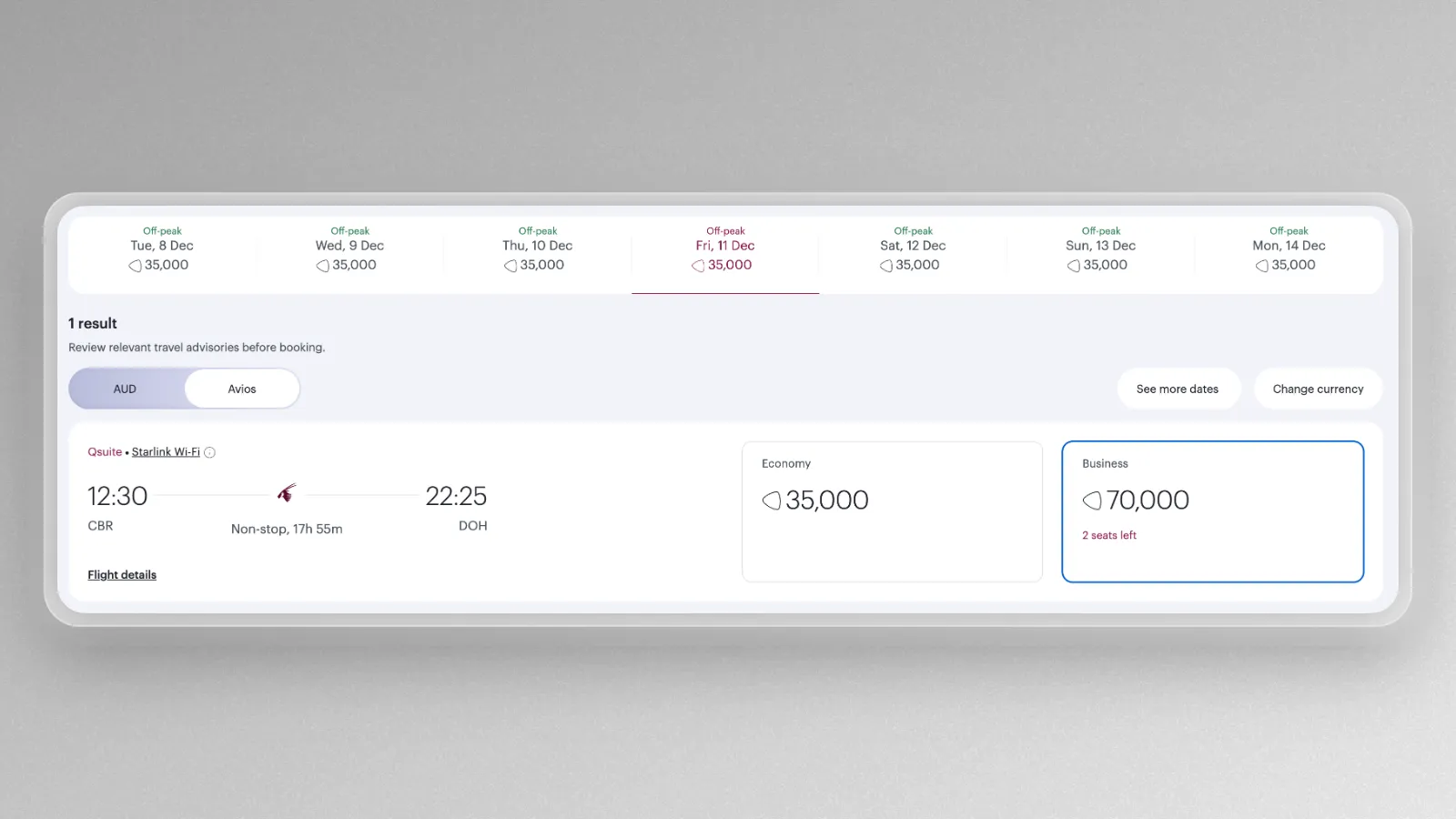 How To Book Qatar’s Canberra Flights With Points