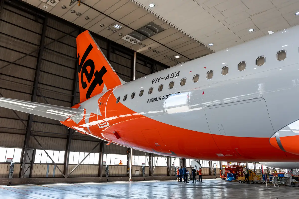 First Jetstar A320neo At Melbourne Hanger
