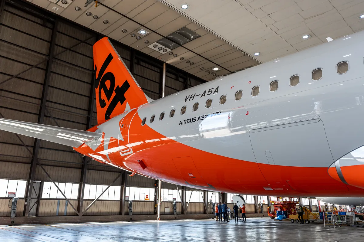 First Jetstar A320neo At Melbourne Hanger