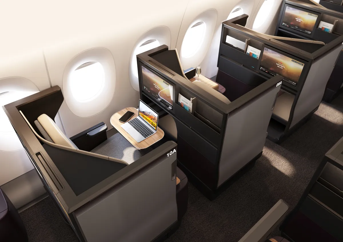 Business class on the Qantas A350-1000ULR
