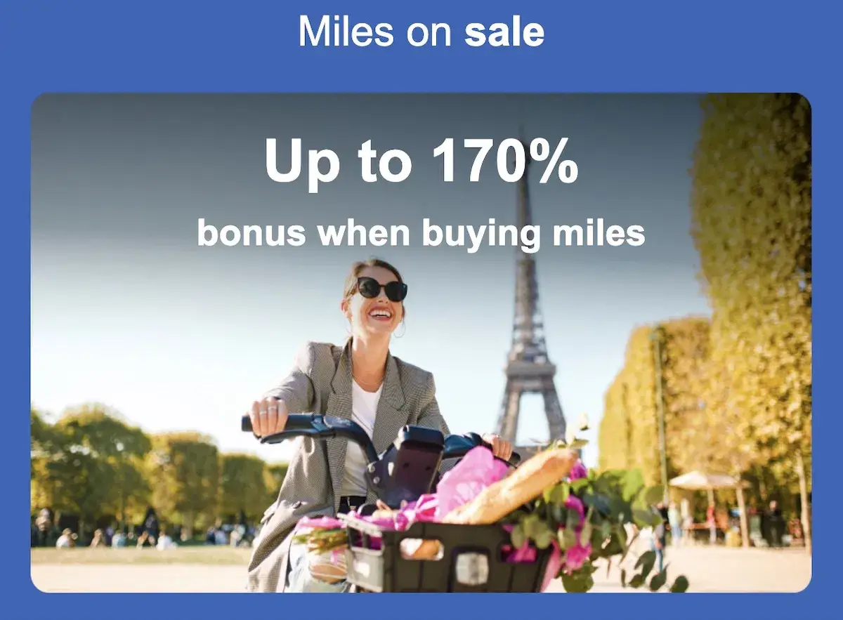 Score a 170% bonus when buying Lifemiles.