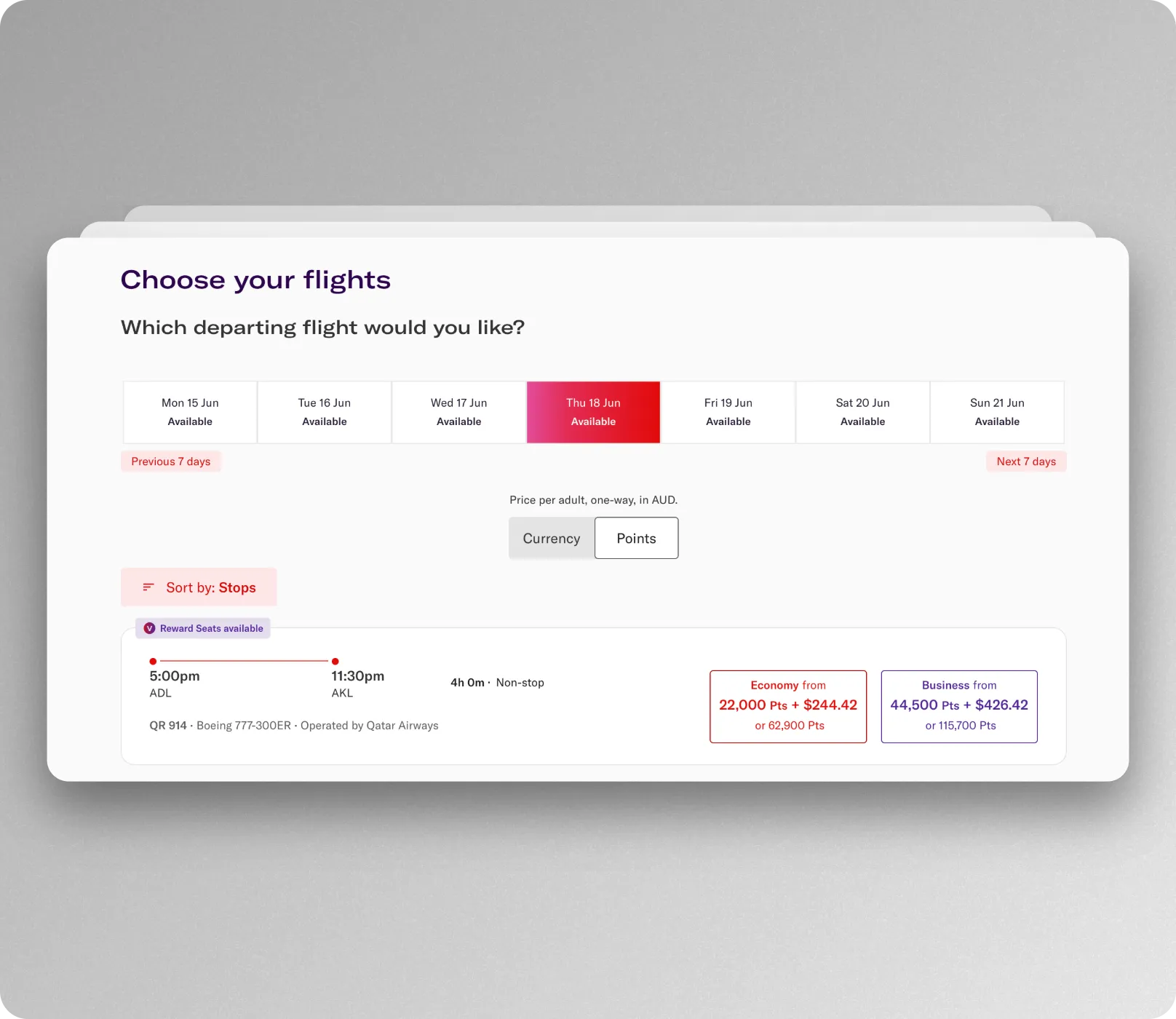 Book Qatar Airways with Velocity