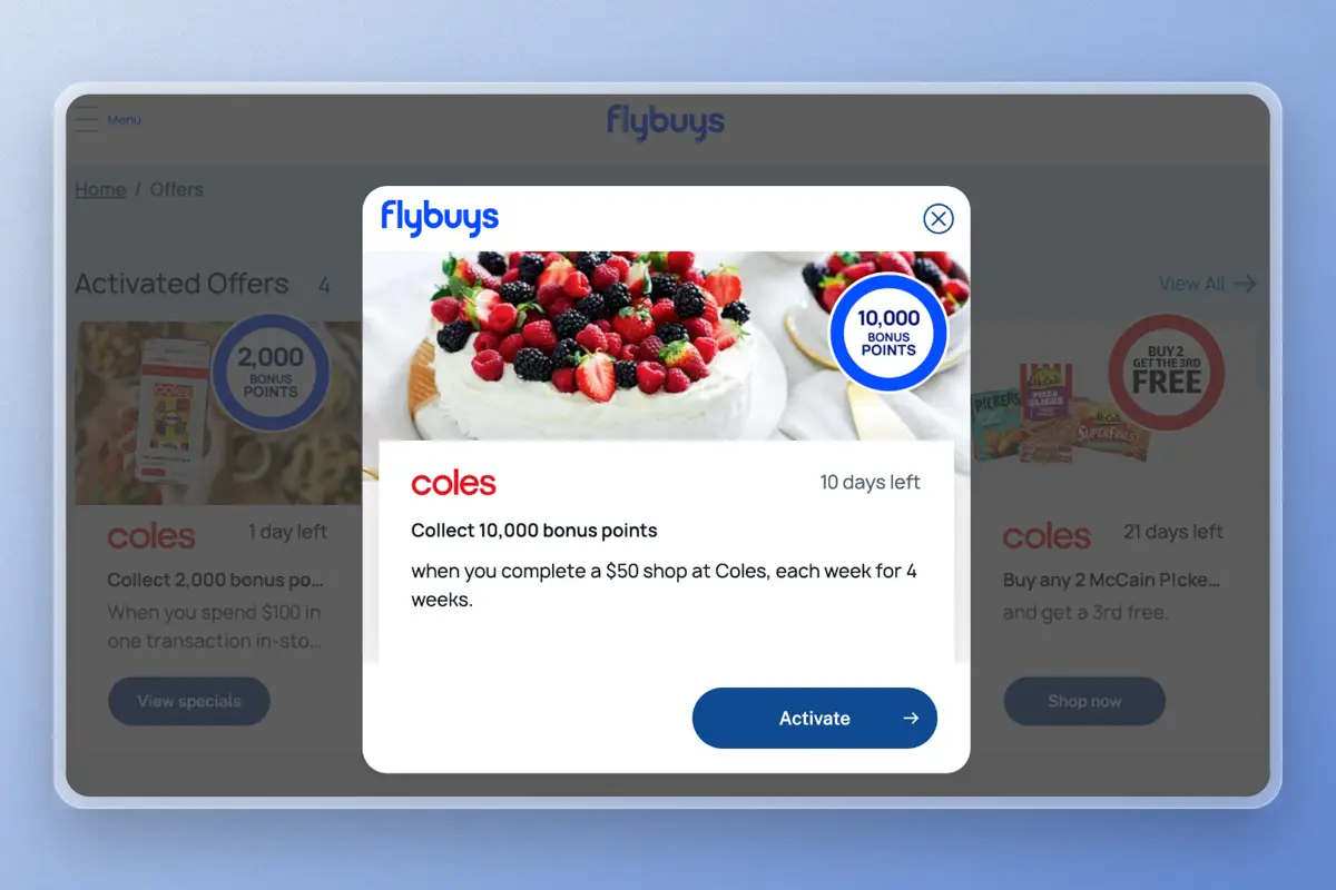 Flybuys 4-week offer