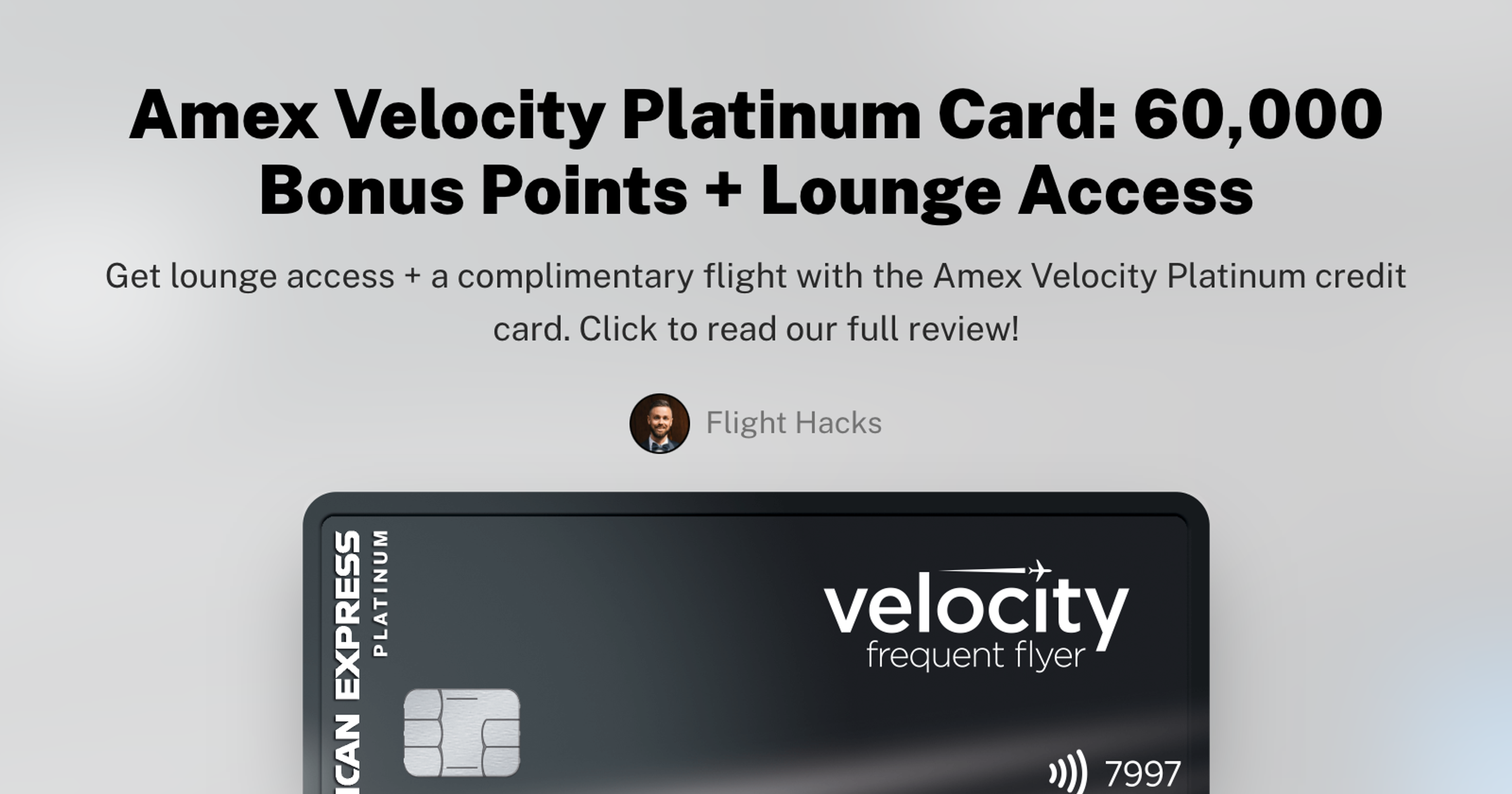 American Express Velocity Platinum