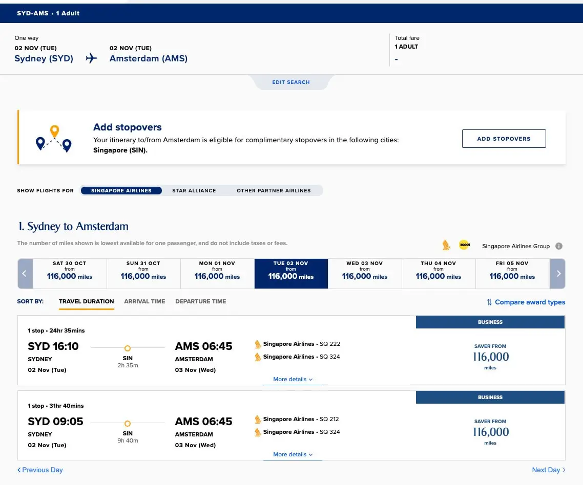 Sample Flights