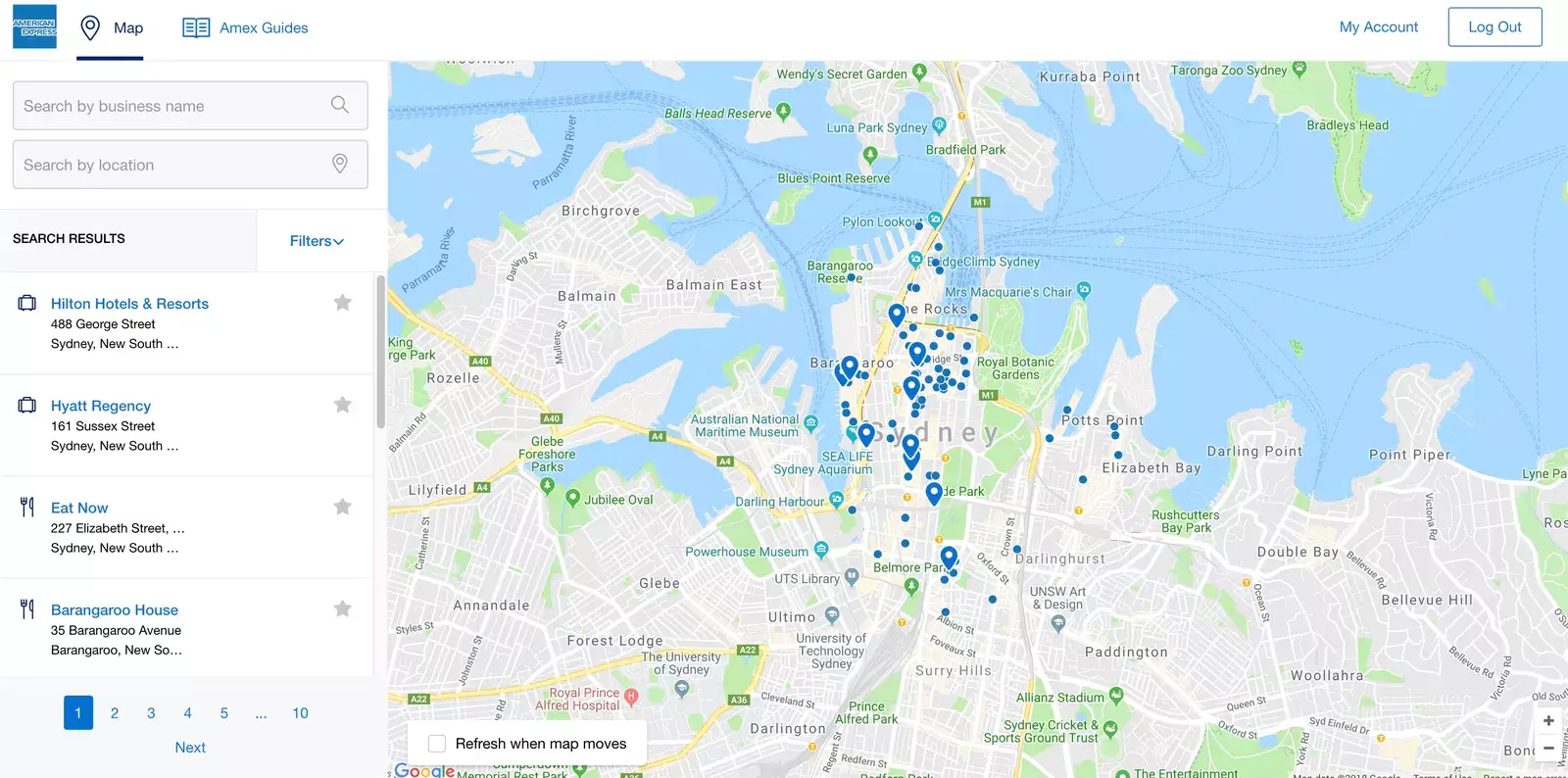 Amex Shop Small Registration Open map