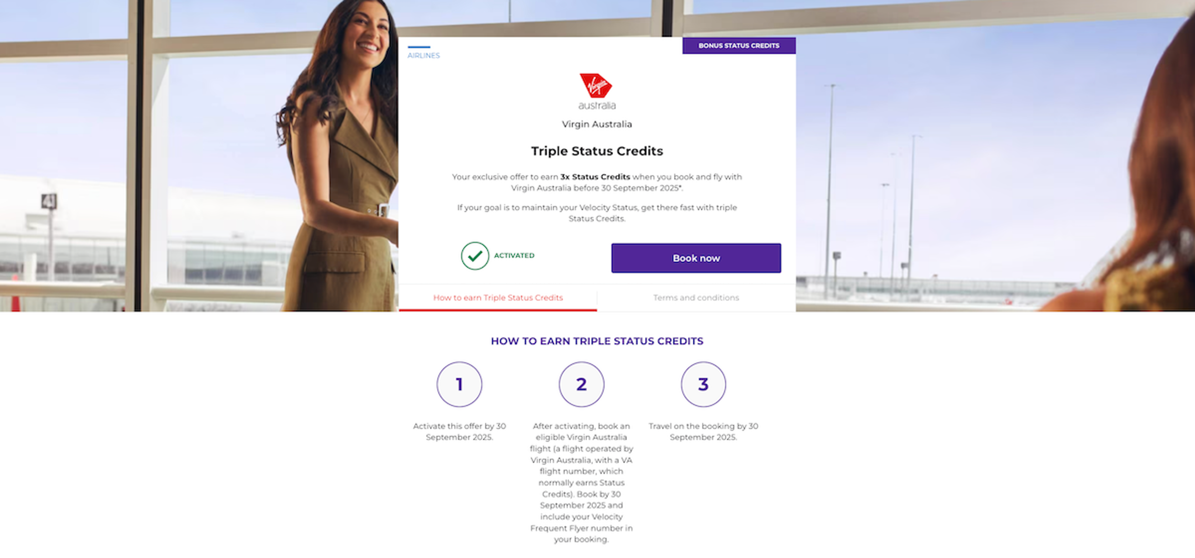 Velocity Triple Status Credits July 2025