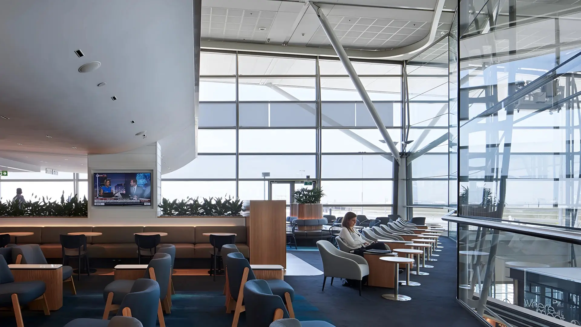 Qantas' International Lounge in Brisbane