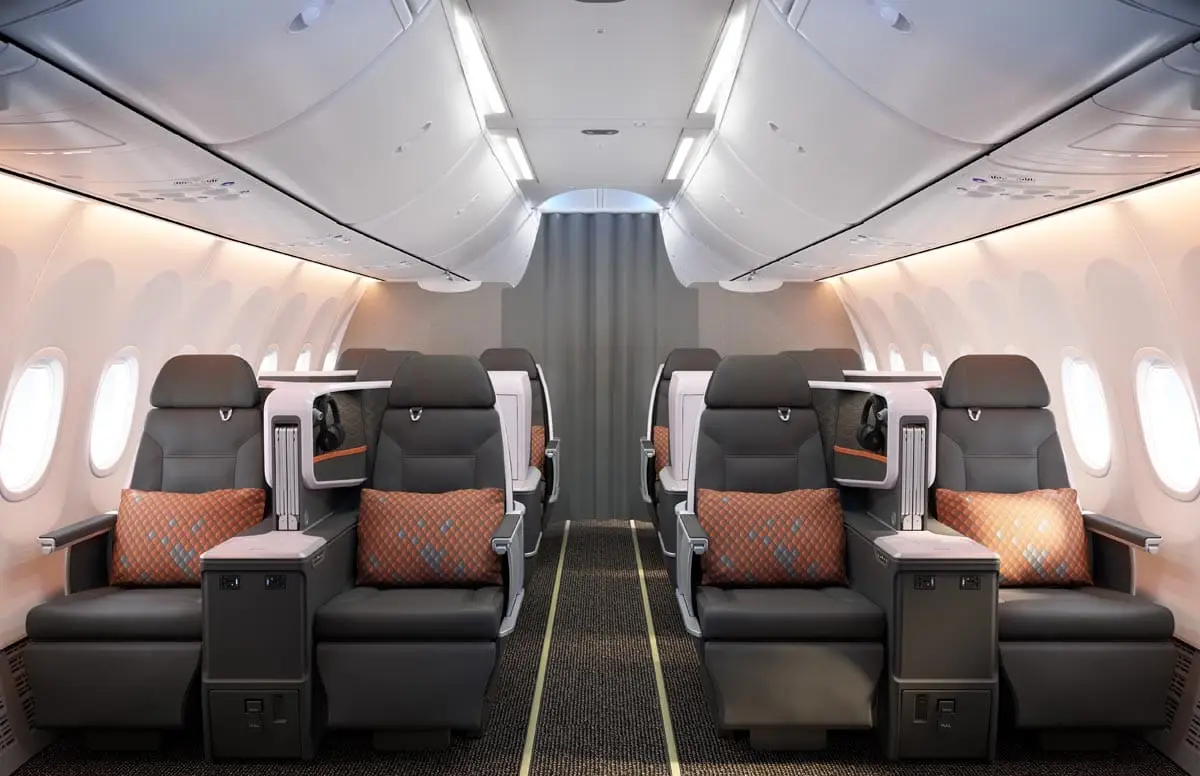 lie-flat Business Class seats