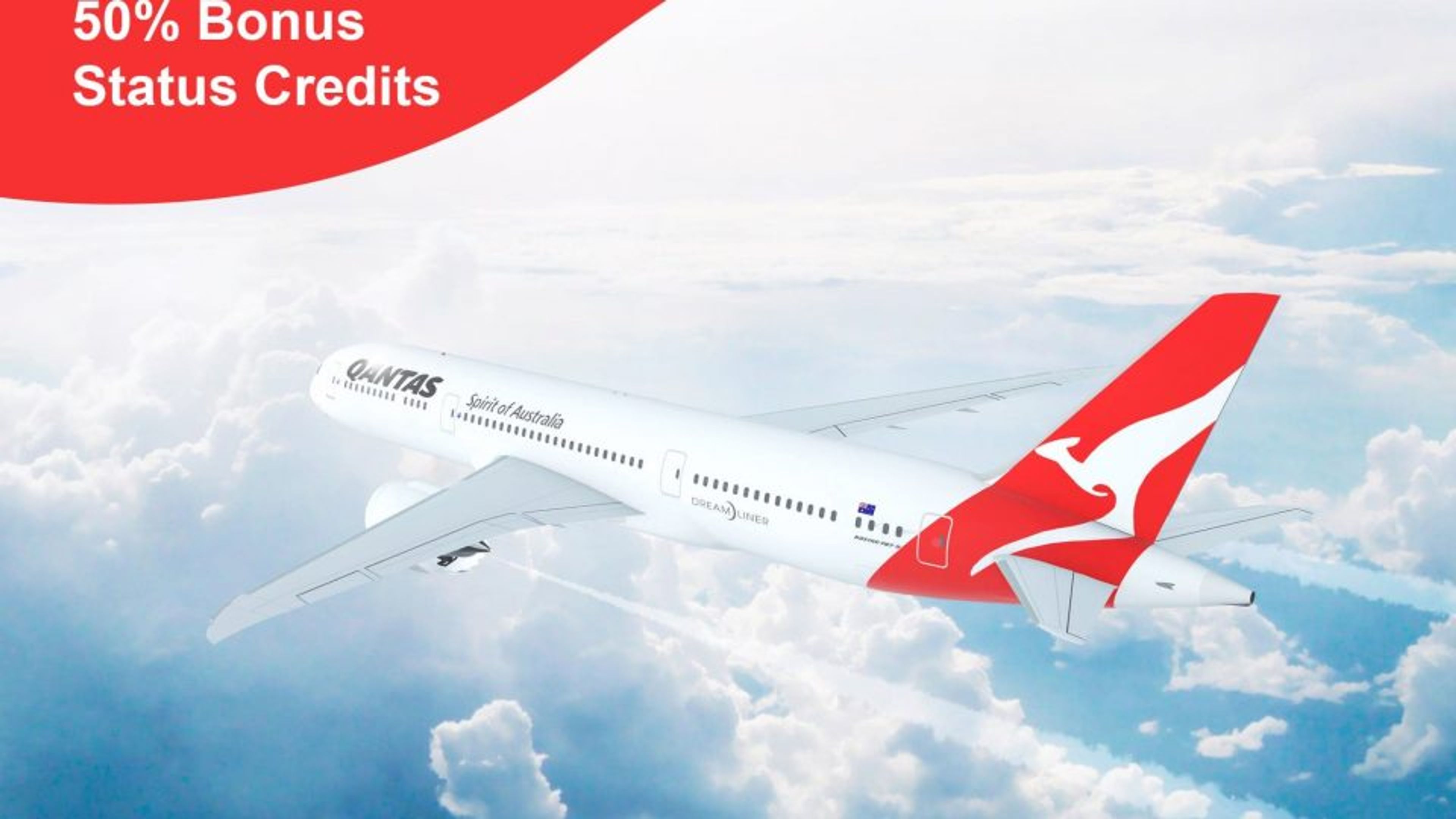 Earn 50% Bonus Qantas Status Credits