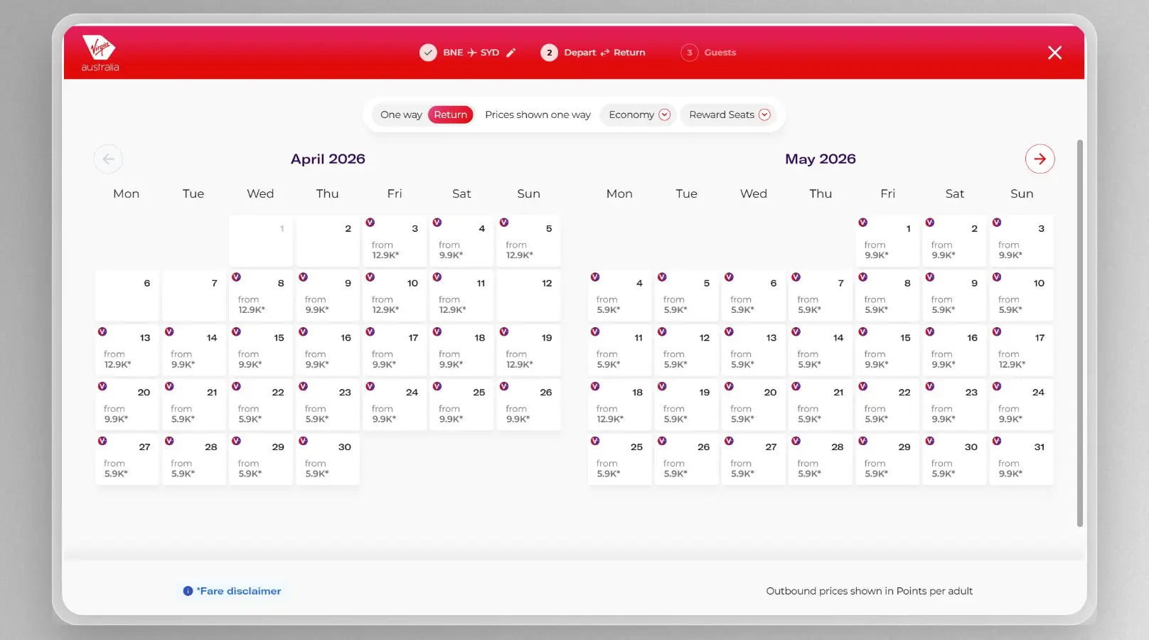 Virgin Australia's new all-in-one flight search tool