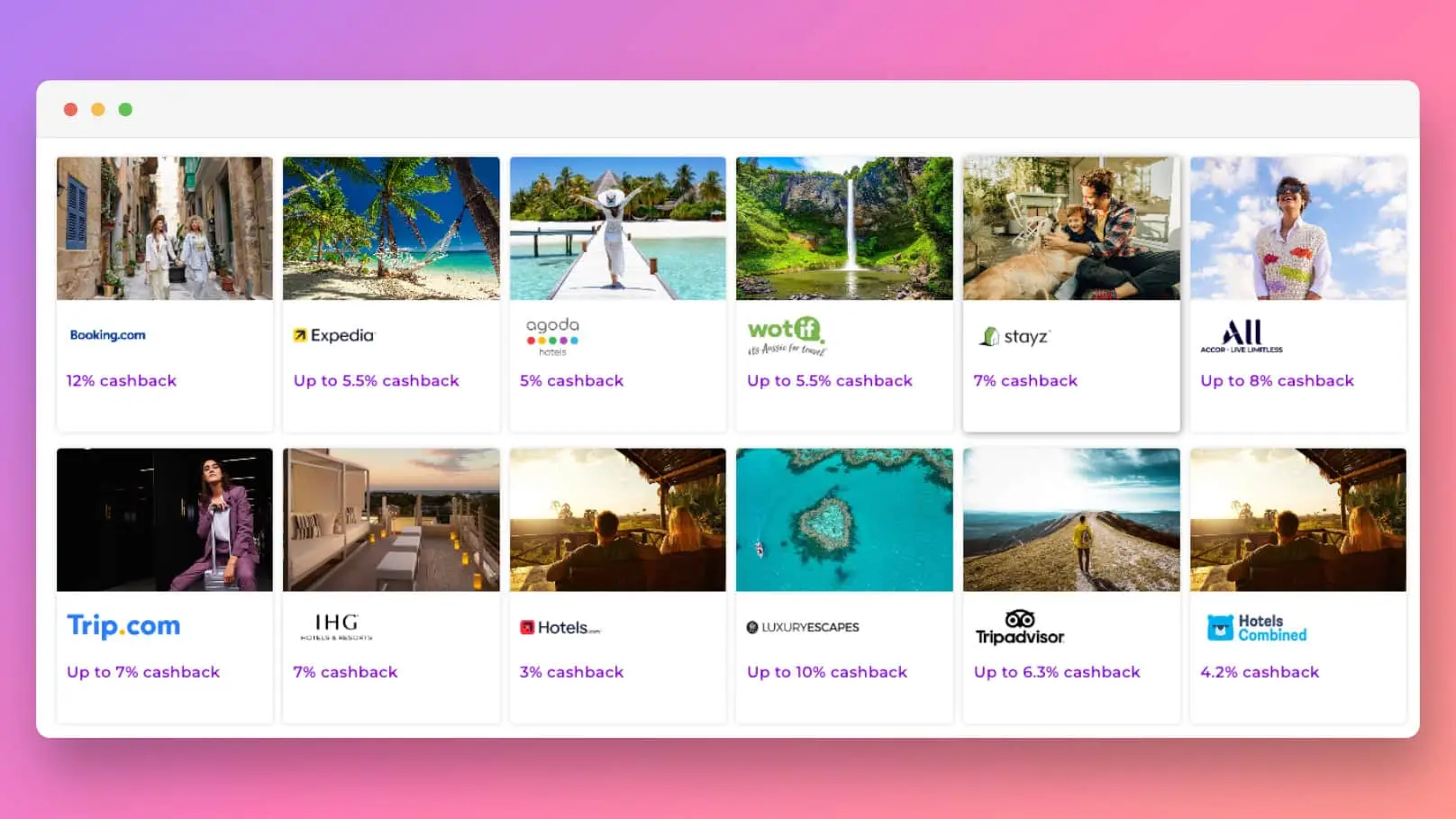 Cashrewards travel event