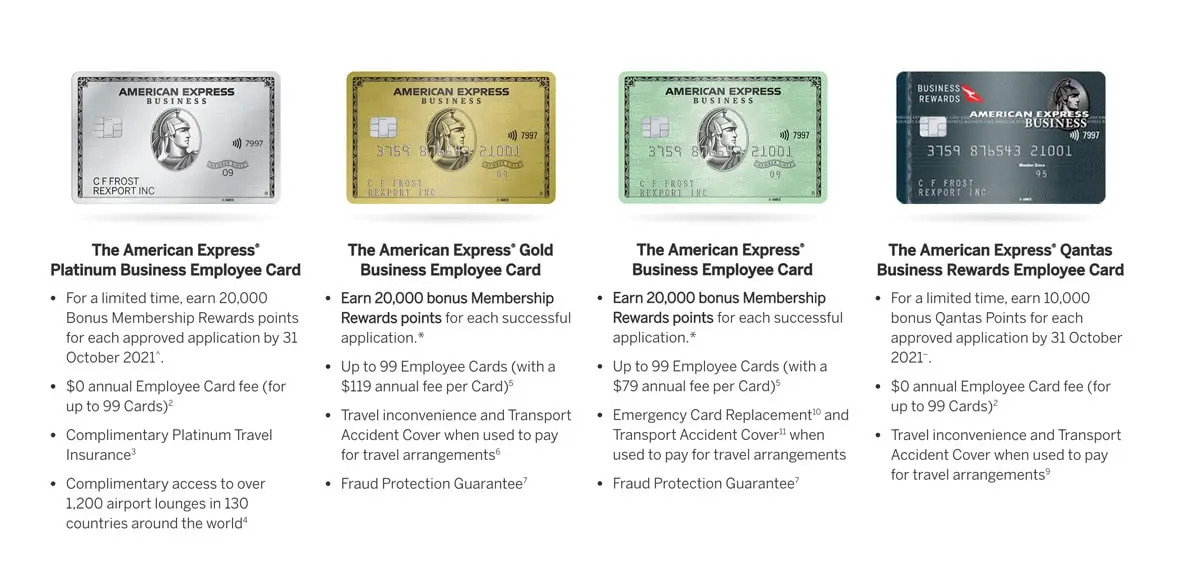 List of Eligible Cards