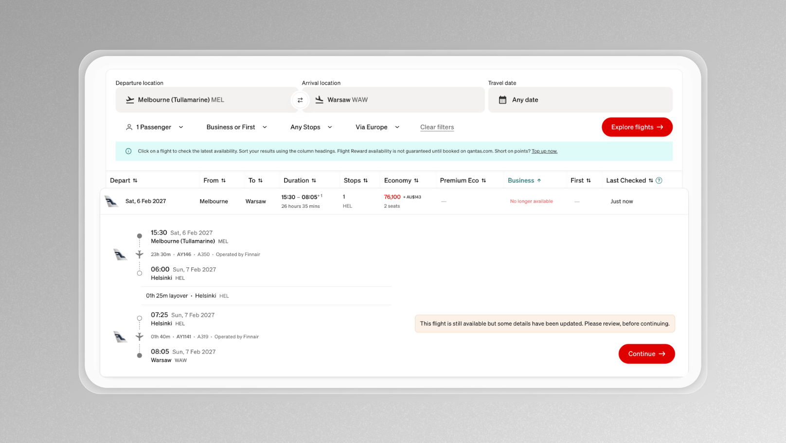 Qantas Partner Airline Reward Seats Vanish In Website Glitch