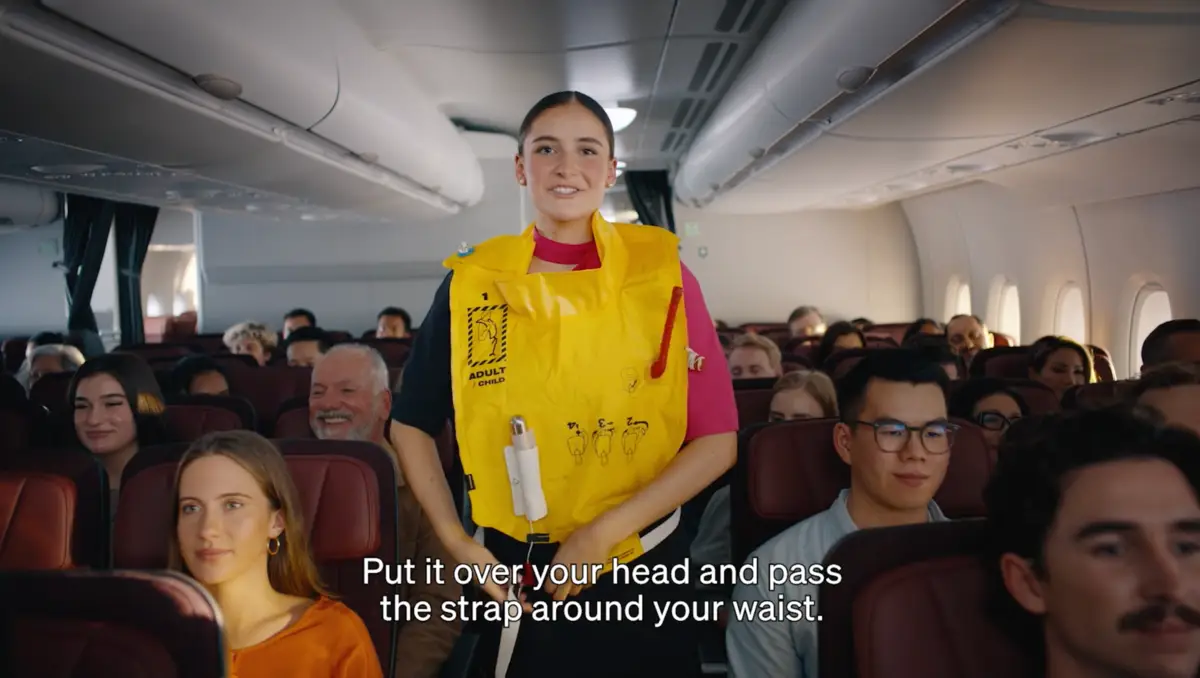 New Qantas safety video for 2026