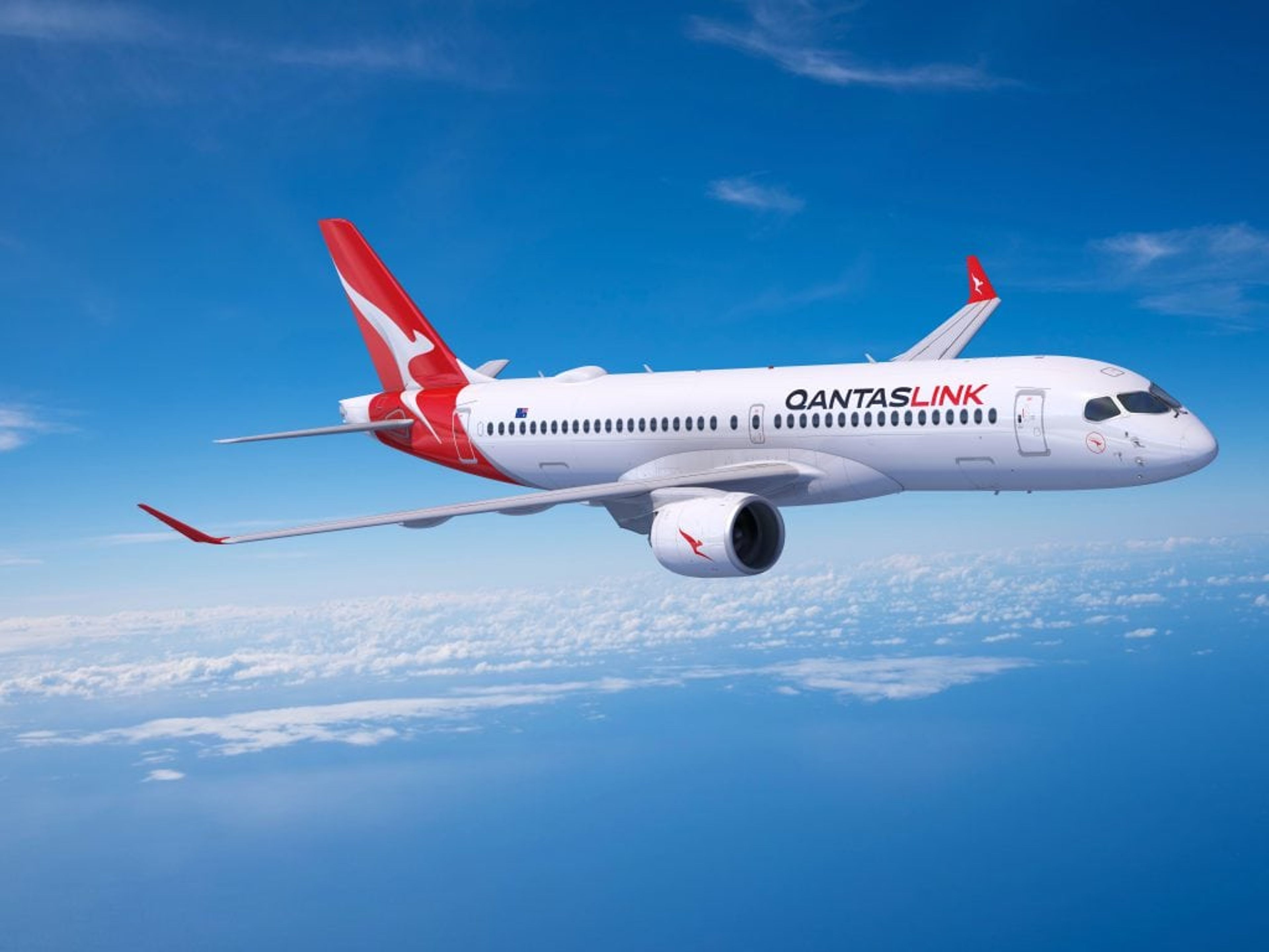 Qantas Link A220 Render