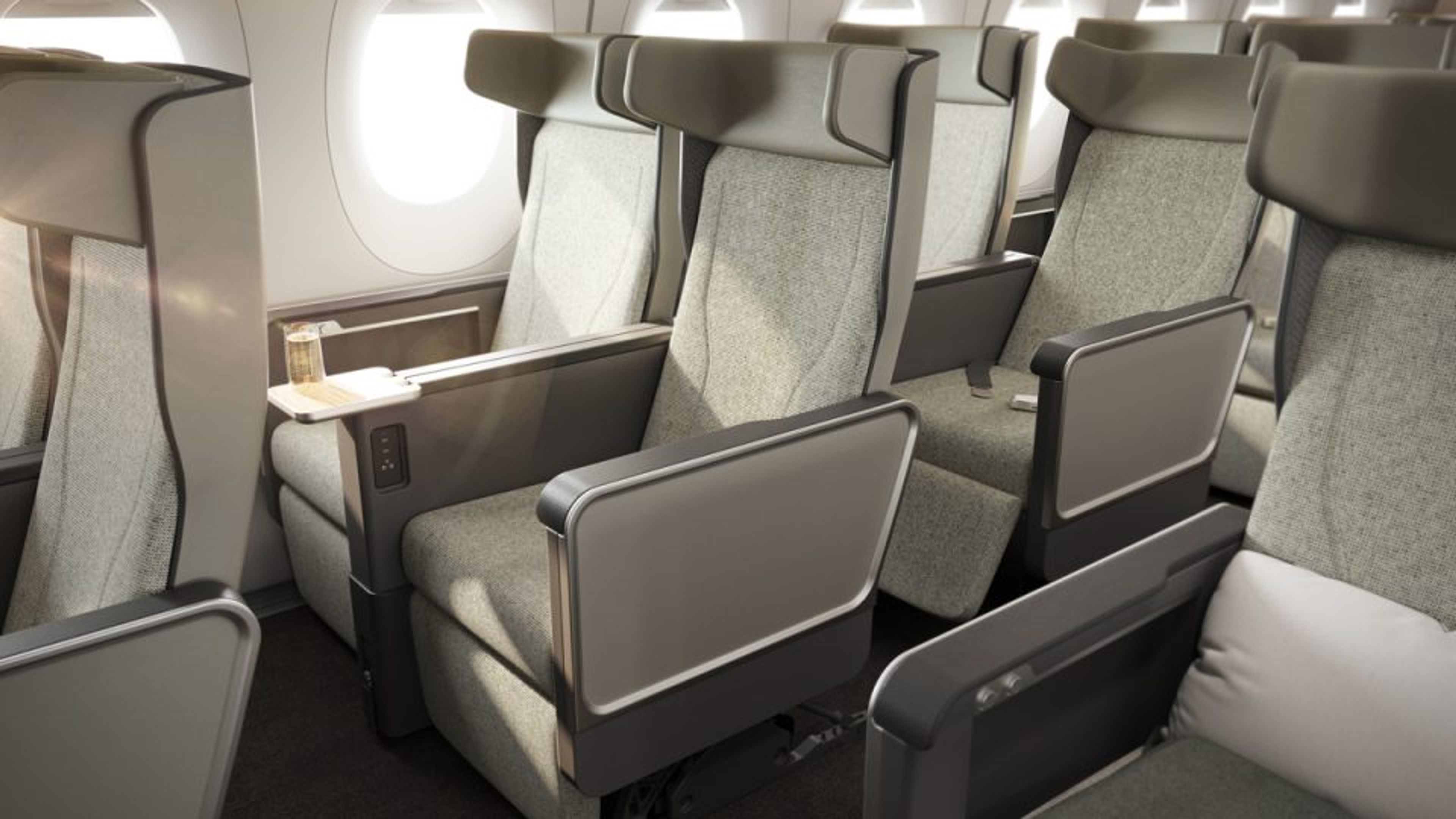 First Look At The New Qantas A350 Economy & Premium Economy Class Designs