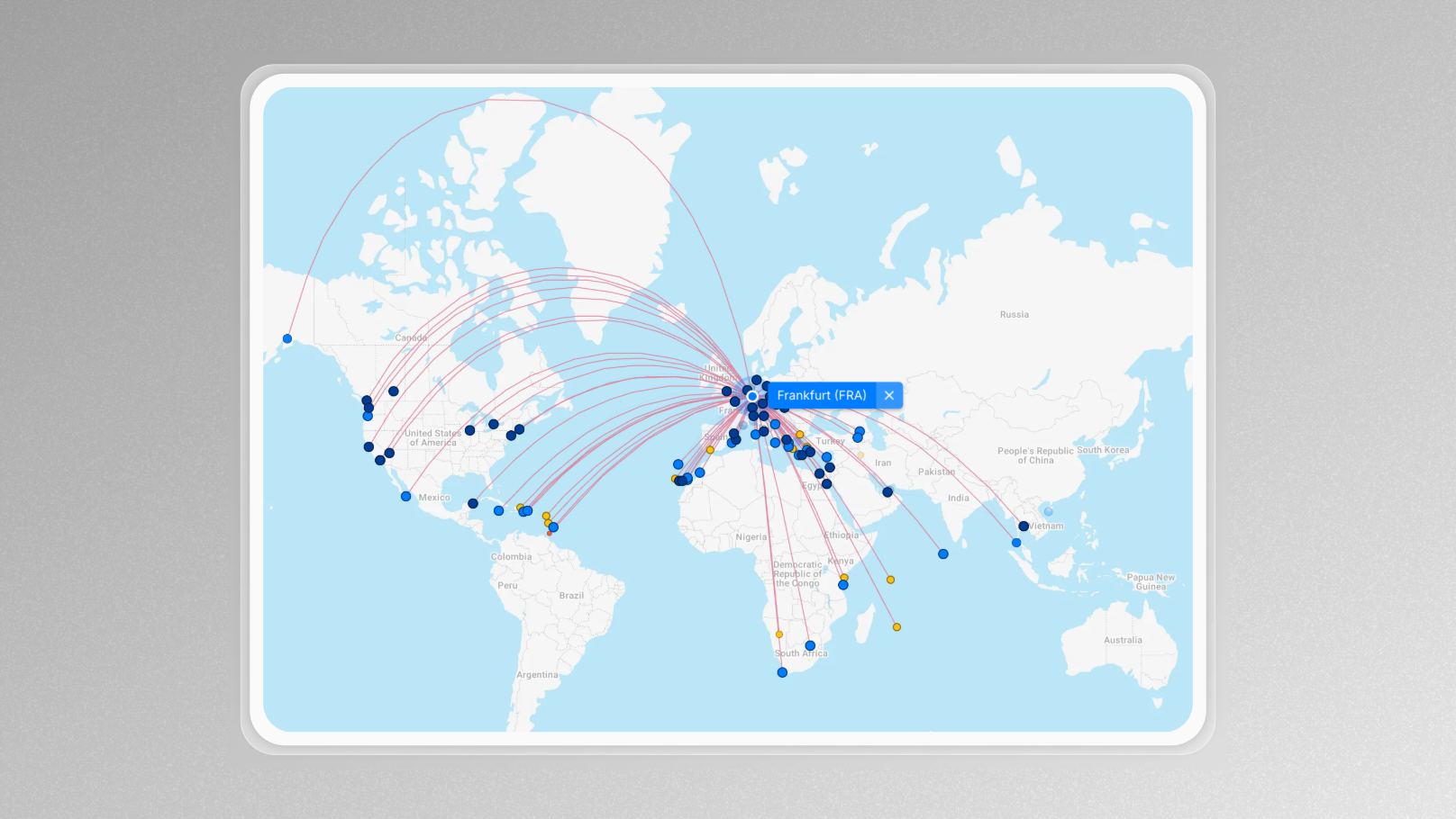 Condor's route network
