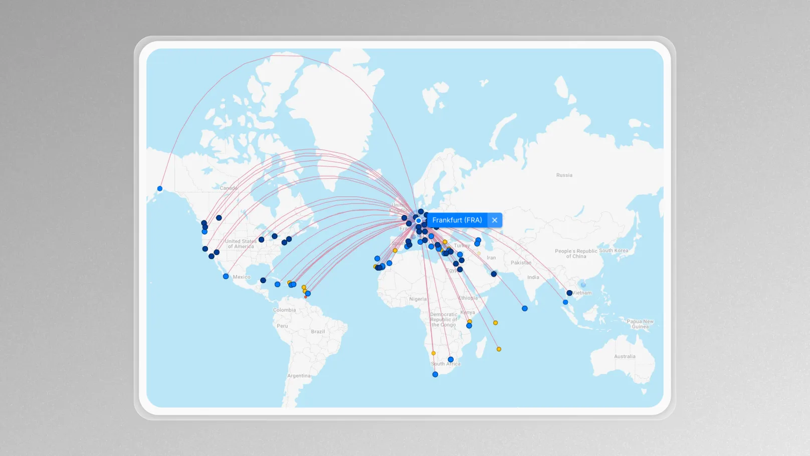 Condor's route network
