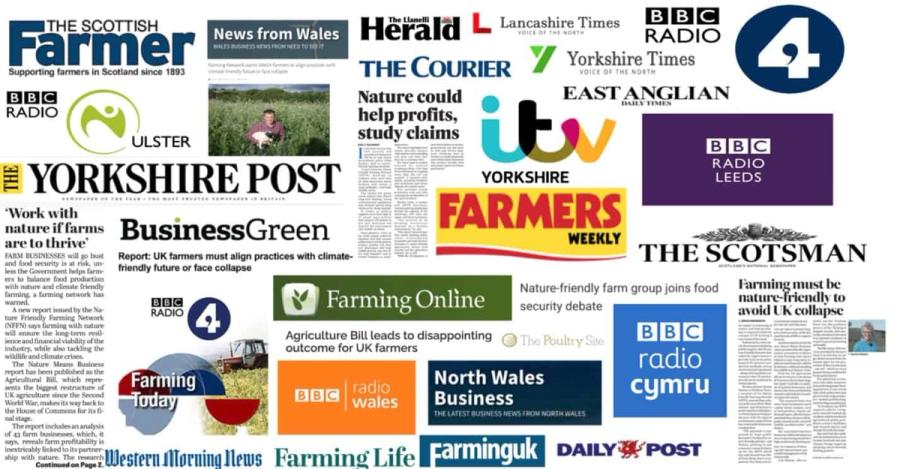 Collage of newspaper headlines