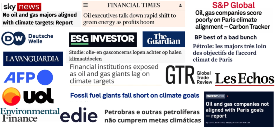 Screenshots of newspaper coverage