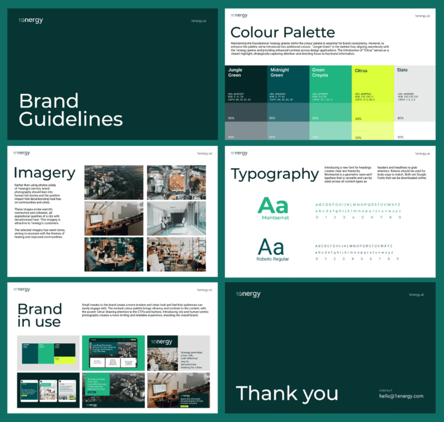 Example of brand guidelines