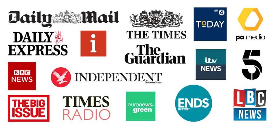 Logos of newspaper