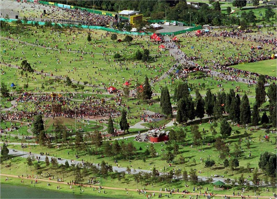 Simón Bolívar park, an example of sustainable city planning
