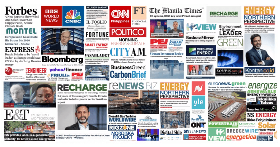 Logos of news outlets
