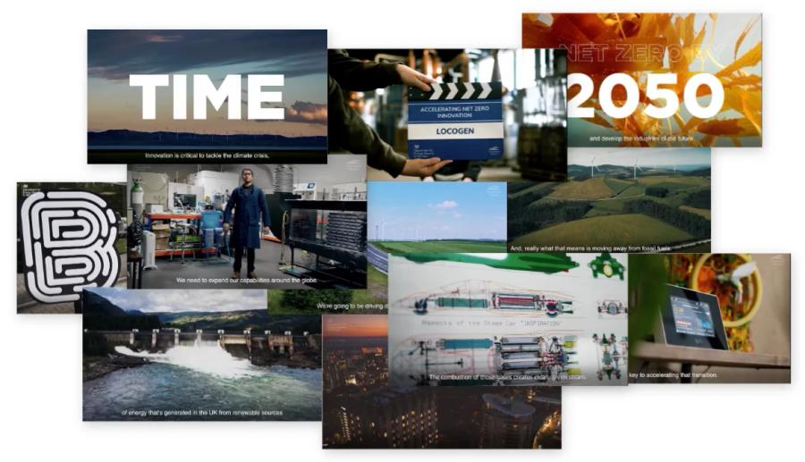 montage of screenshots from case studies