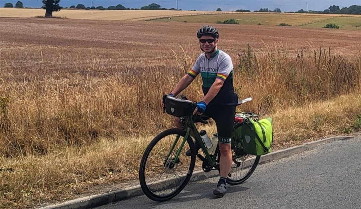 David Mason on his bike