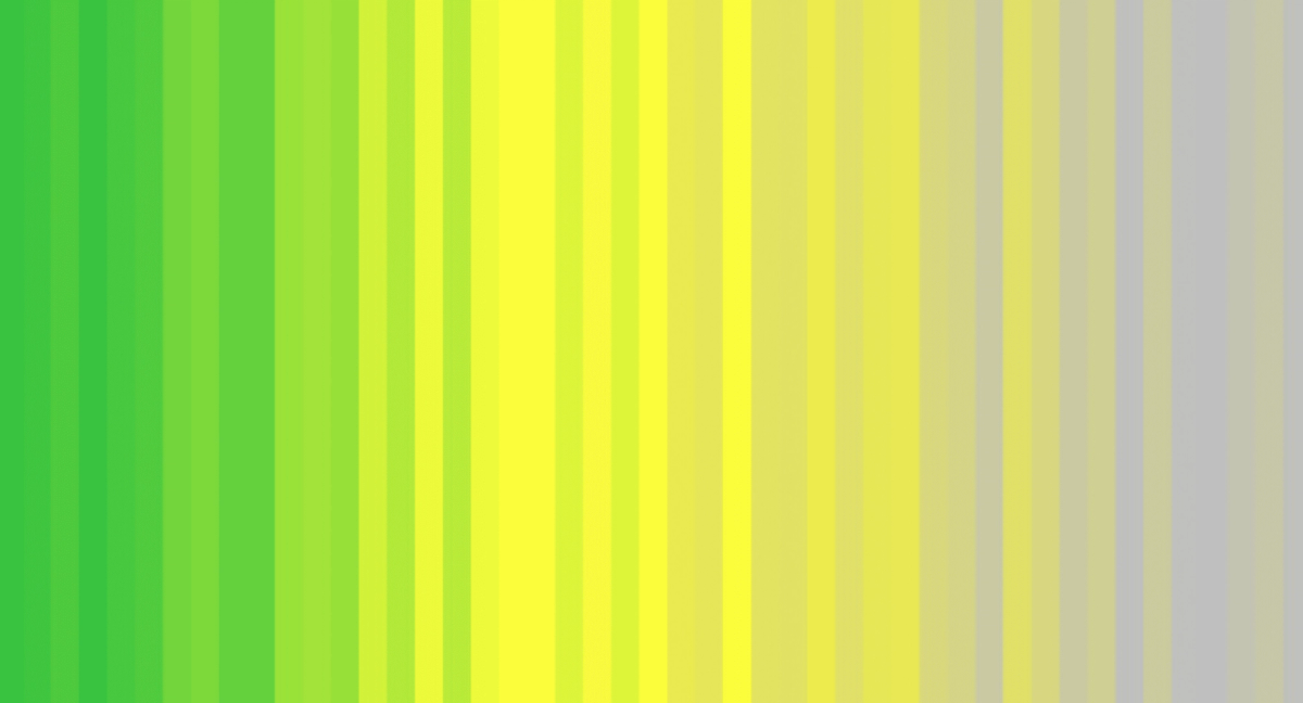 Nature positive stripes from green to yellow